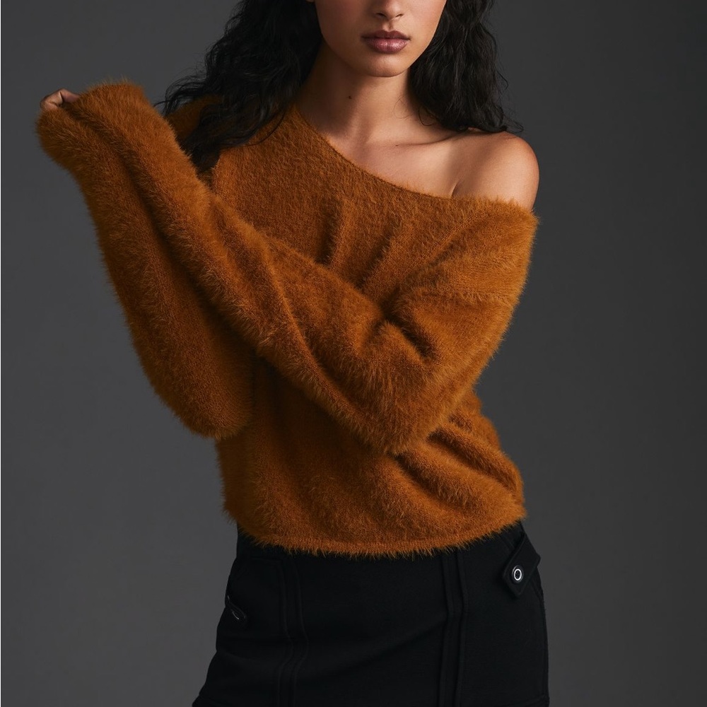 Anthropologie Pilcro Faux Fur Sweater - size XS